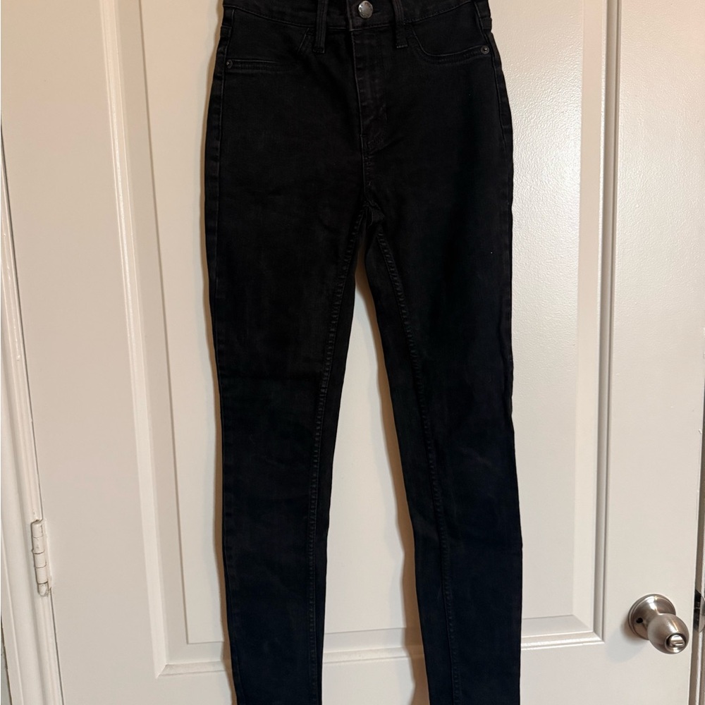 Free People Black skinny Jeans goth, grunge, gothcore, skinny jeans, whimsgoth